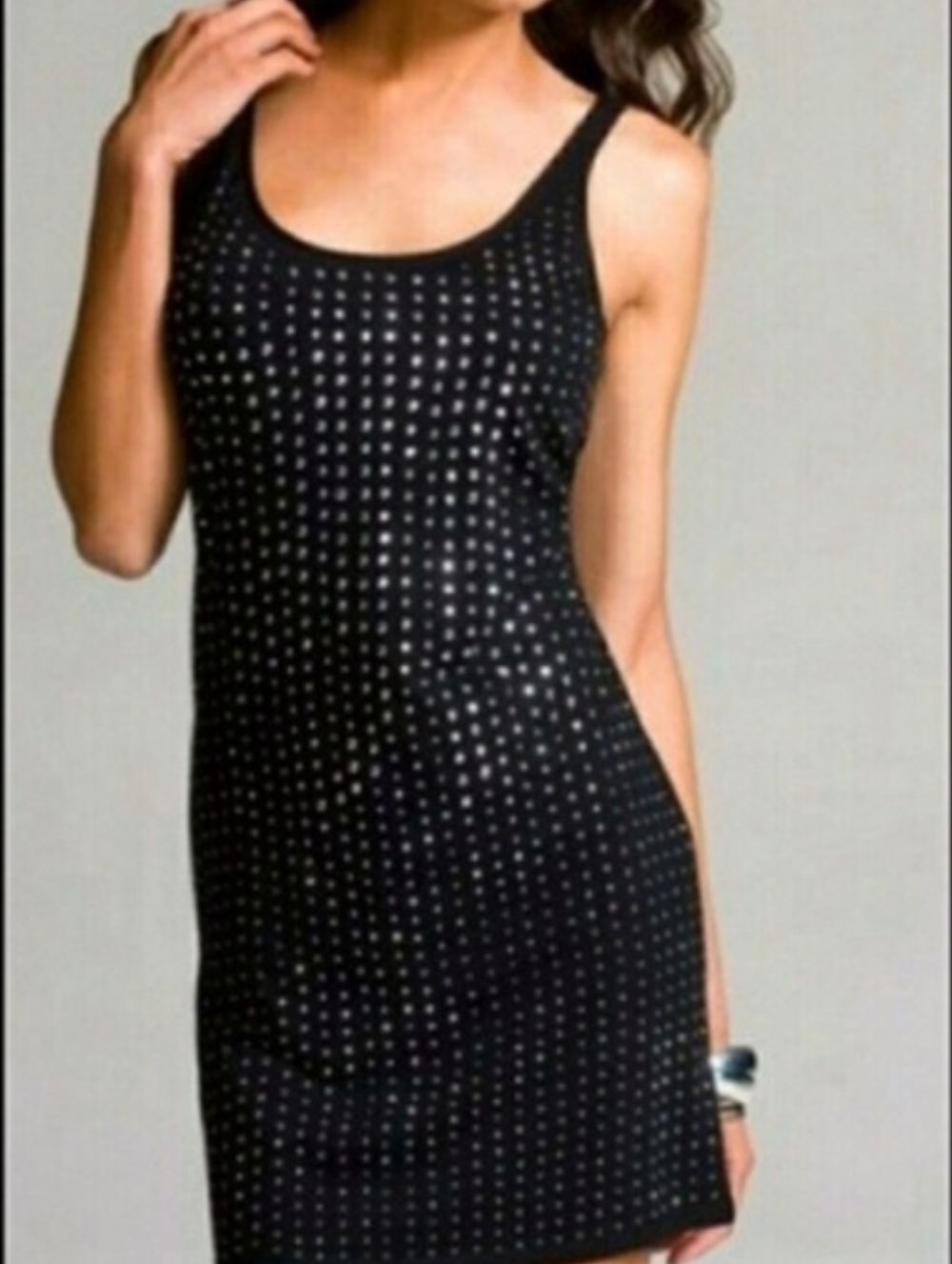 Jennifer Lopez Black Sparkle Mini Dress - Picture 3 of 13